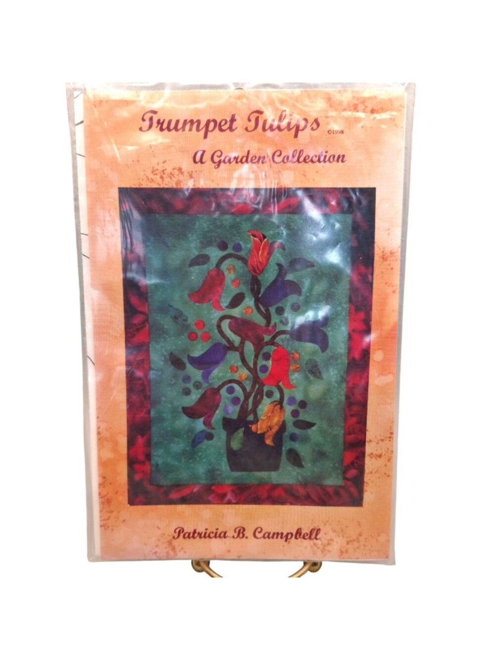 Trumpet Tulips Quilt Pattern Applique Design Wall Hanging By Patricia Campbell